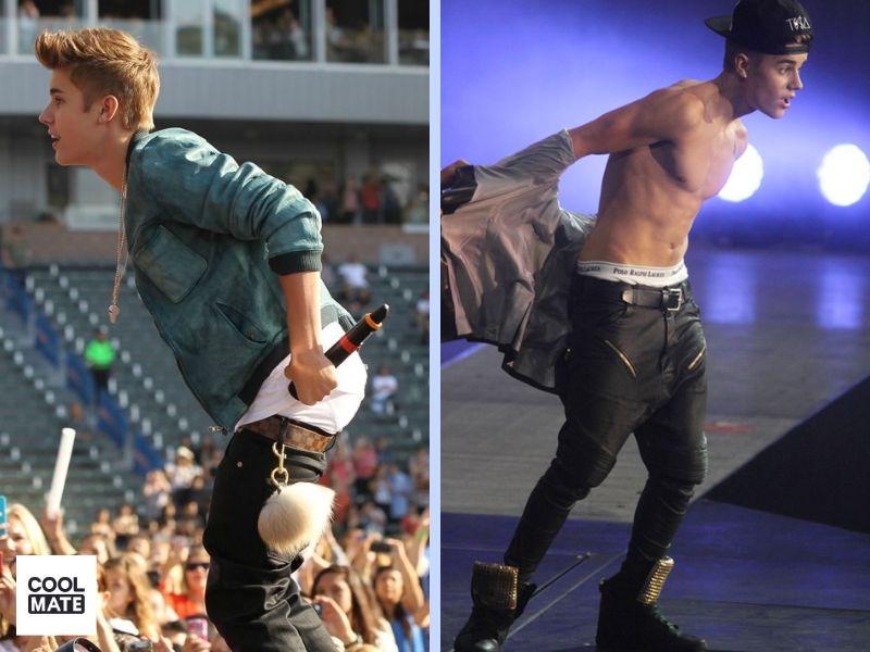 Justin Bieber và phong cách quần tụt