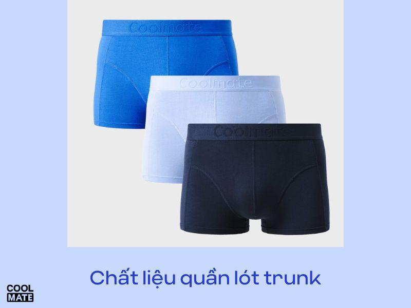 Chất liệu quần boxer dáng trunk