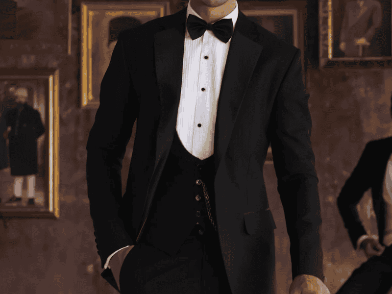 Chiếc nơ đen nhỏ nhắn nhưng tinh tế