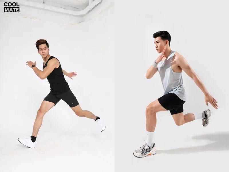 Áo tank top và quần short thể thao 