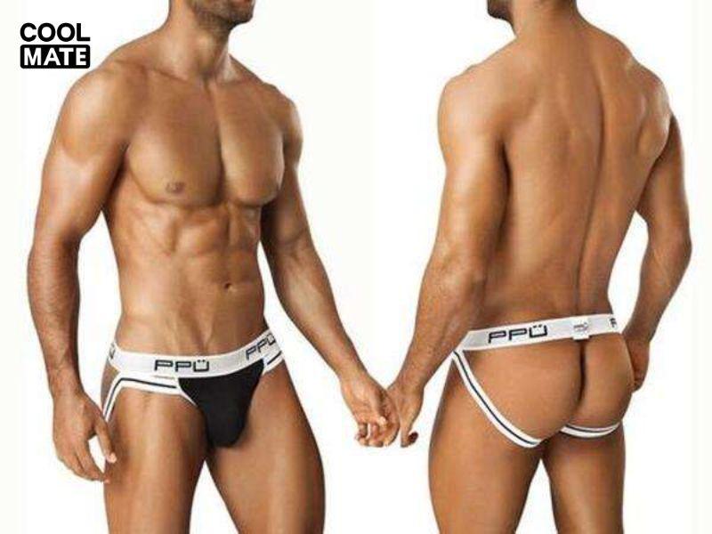  Jock Strap với thiết kế mặt trước ôm sát và hai dây đai phía sau giúp cố định chắc chắn