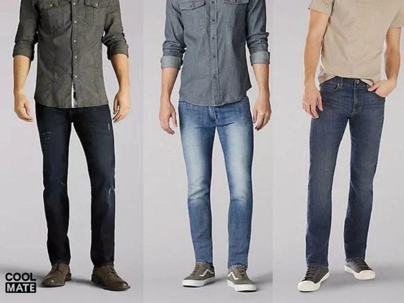 Nam gầy thấp nên mặc quần jean dáng suông thẳng