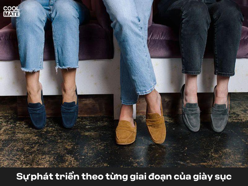 Sự phát triển theo từng giai đoạn của giày sục