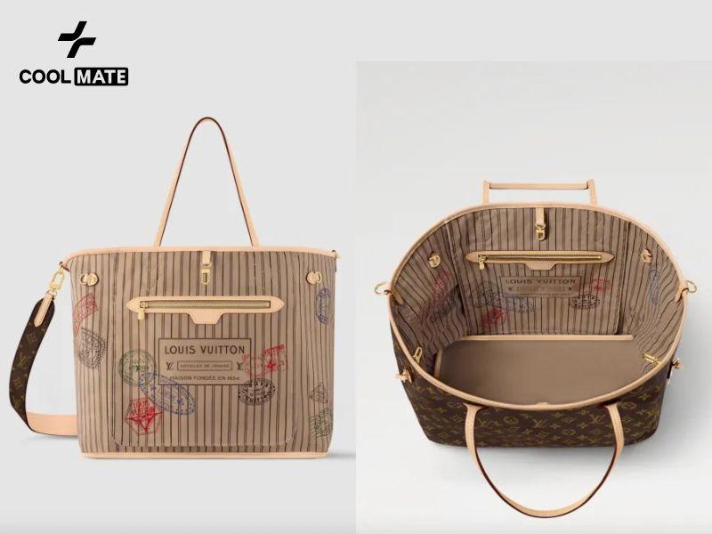 Neverfull Inside Out được thiết kế mỏng nhẹ