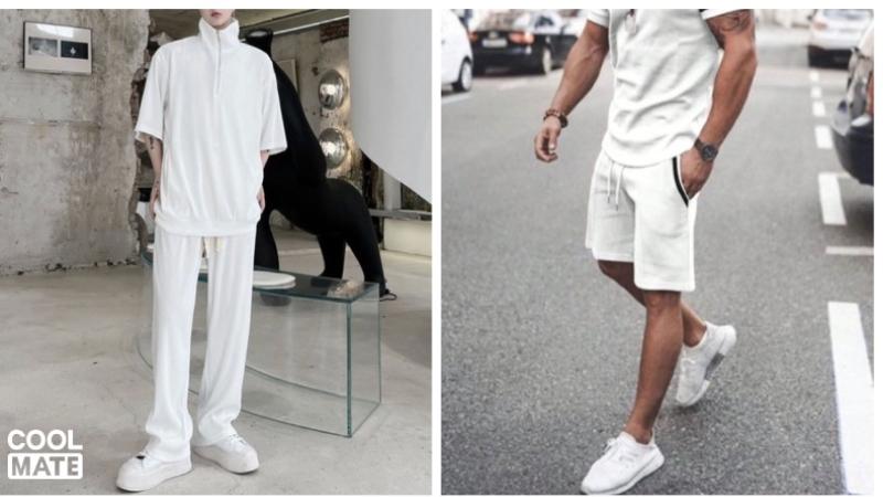Phối đồ màu trung tính all white