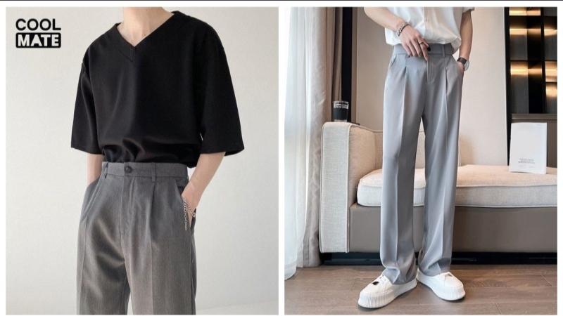 Phối đồ màu trung tính xám trong xám