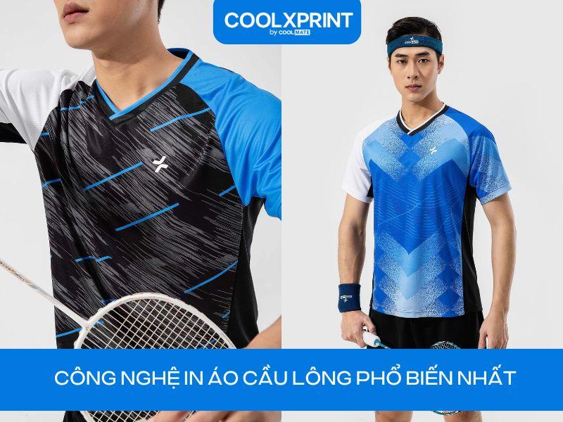 Các mẫu áo cầu lông đa dạng màu sắc và kiểu dáng