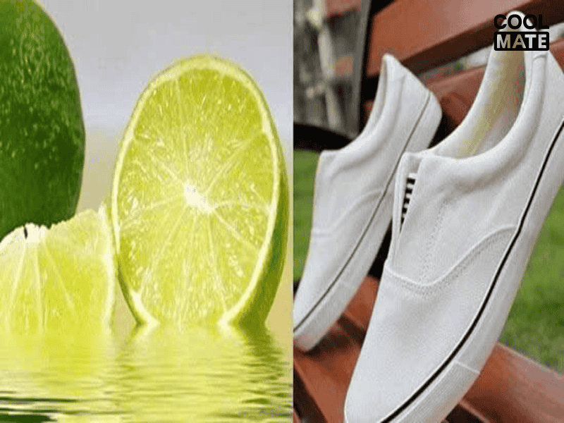 Sử dụng chanh tươi giặt giày trắng như mới