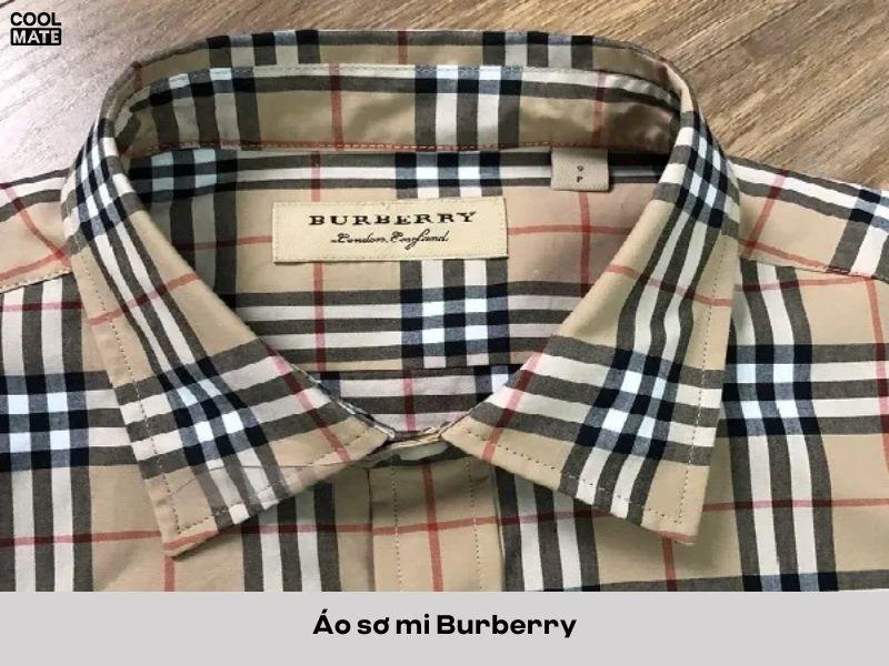 Áo sơ mi kẻ caro Burberry