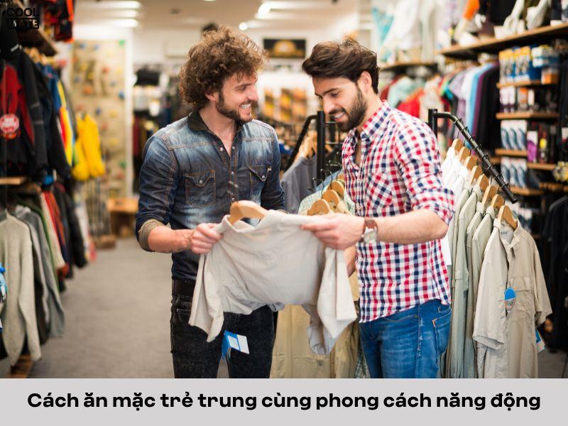 Phong cách ăn mặc năng động cho nam