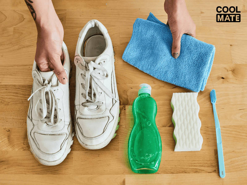Cách giặt giày thể thao bước đầu