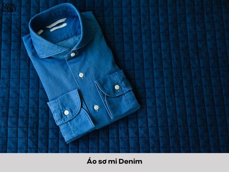 Áo sơ mi Denim phong cách trẻ trung