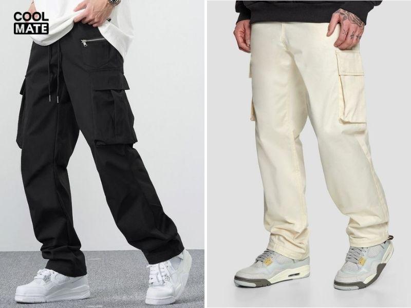 Phối quần jogger nam với giày thể thao