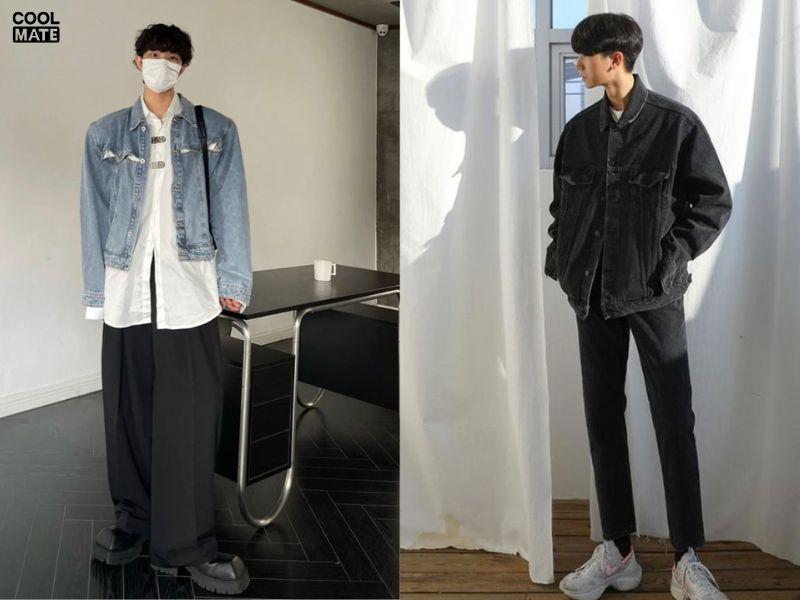 Áo khoác denim phối đồ công sở mùa hè