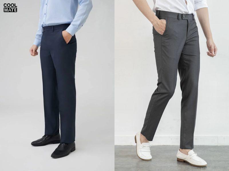 Quần âu nam phối đồ công sở mùa hè