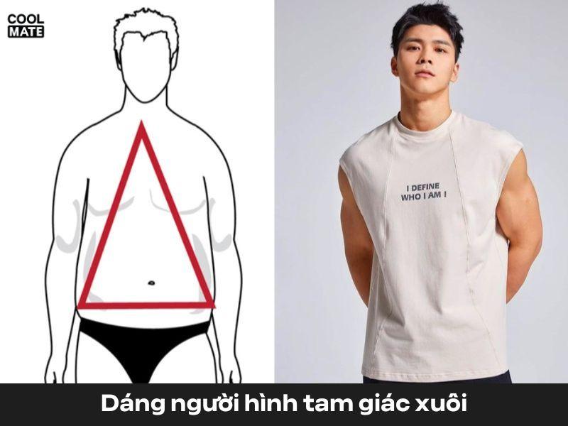 Dáng người tam giác xuôi