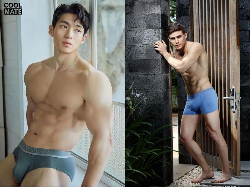 Quần lót nam boxer siêu mỏng, lụa Hàn dập gân 3D