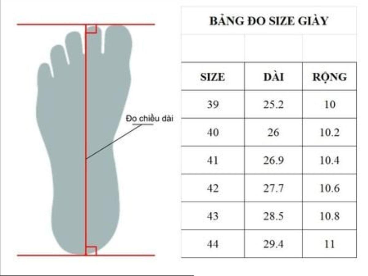 Chọn size giày cầu lông chuẩn không cần chỉnh