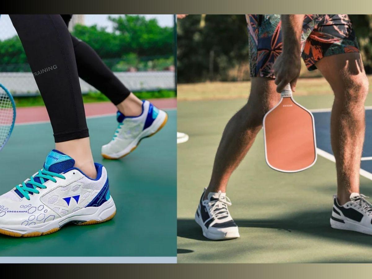 Giày cầu lông và Pickleball đều hỗ trợ ổn định và linh hoạt
