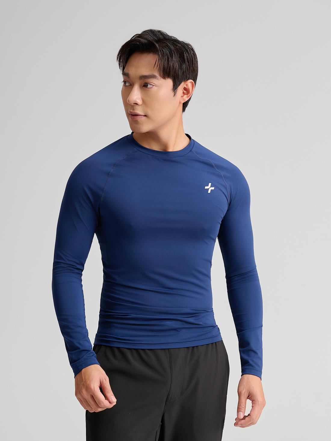 Áo dài tay thể thao nam Logo Active Slim - undefined