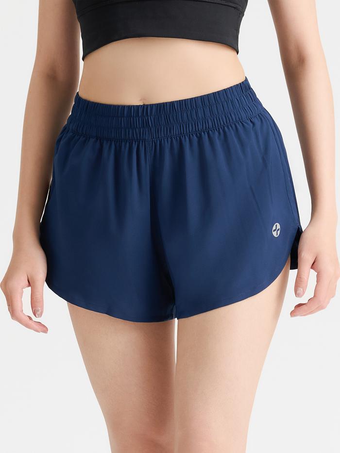 Quần shorts nữ chạy bộ 2 lớp Pace shorts 3.5IN - undefined