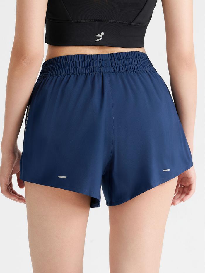 Quần shorts nữ chạy bộ 2 lớp Pace shorts 3.5IN - undefined