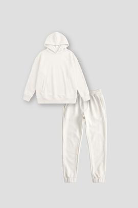 Set nỉ nam All-day Hoodie - Trắng - undefined