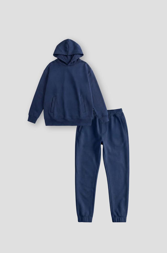 Set nỉ nam All-day Hoodie - Xanh Navy - undefined