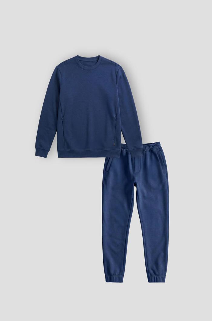 Set nỉ nam All-day Sweatshirt - Xanh Navy - undefined