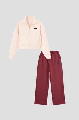 Set nỉ nữ Studio Half Zip & Quần suông - undefined