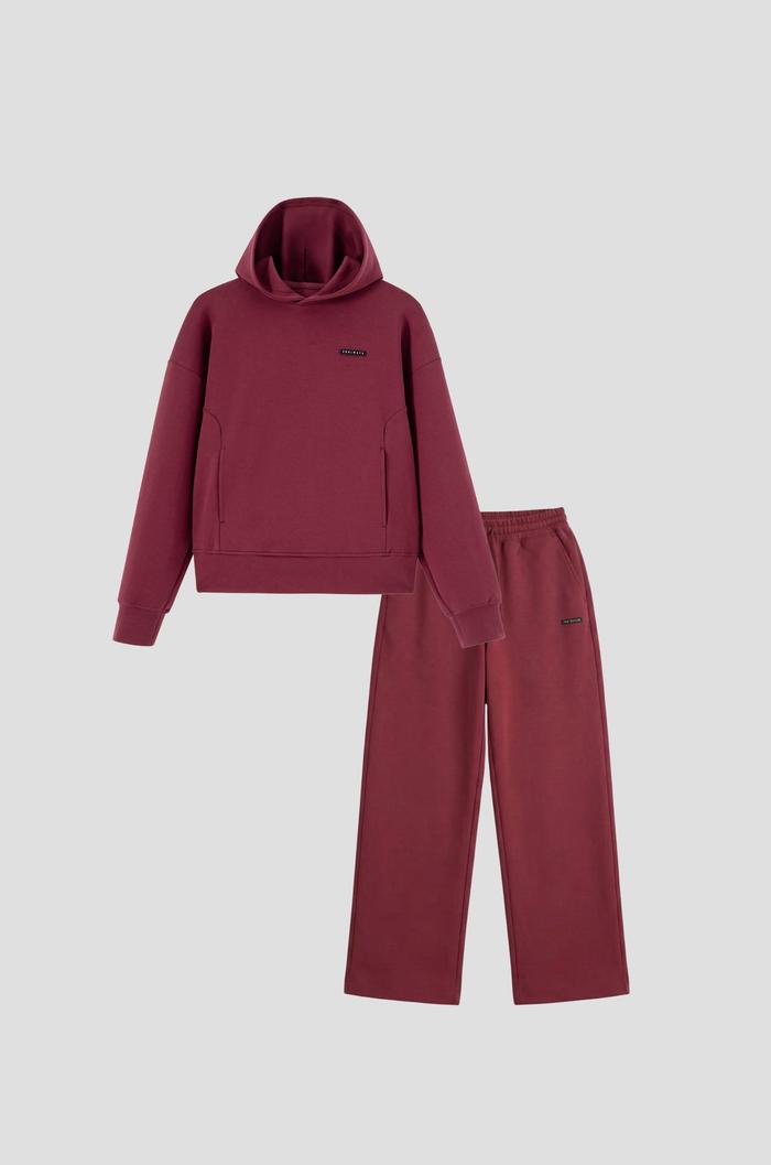 Set nỉ nữ Studio Hoodie & Quần suông - undefined