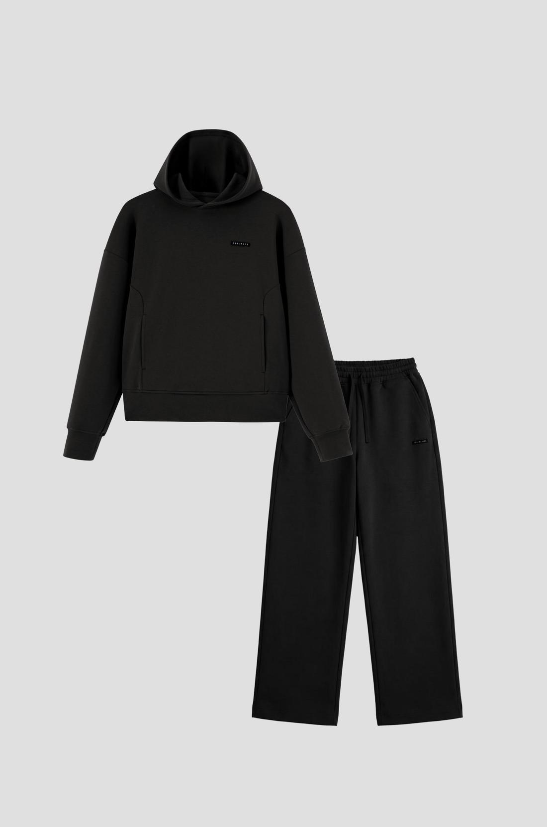 Set nỉ nữ Studio Hoodie & Quần suông - undefined