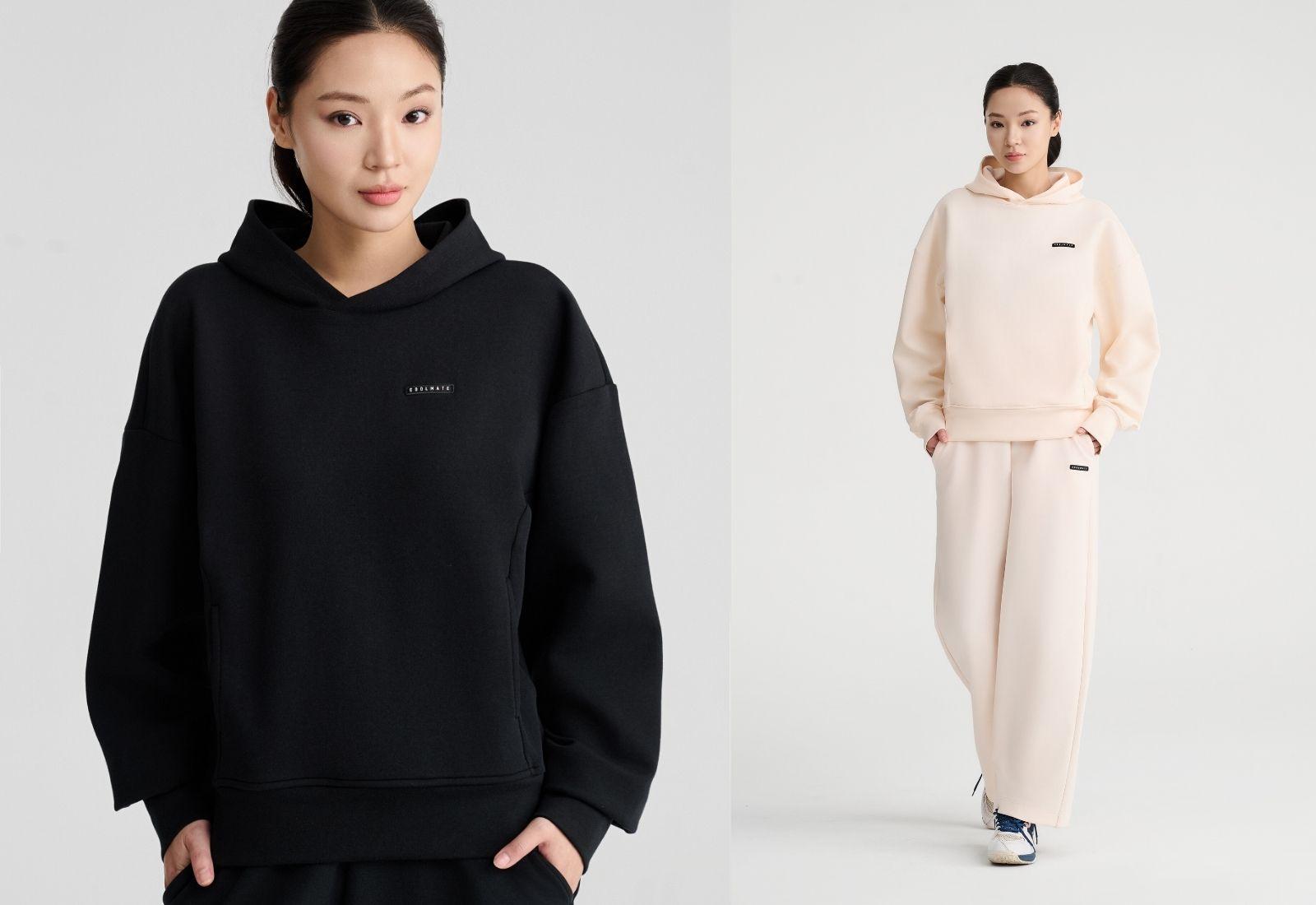 Set nỉ nữ Studio Hoodie & Quần suông