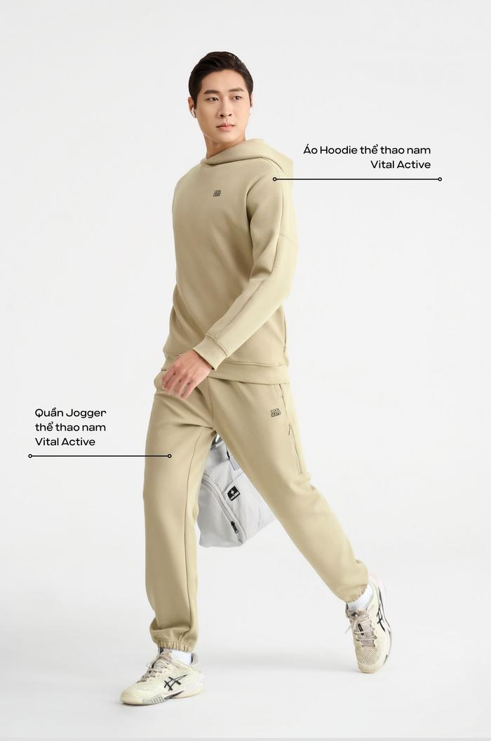 Set nỉ nam Vital Active Hoodie - undefined