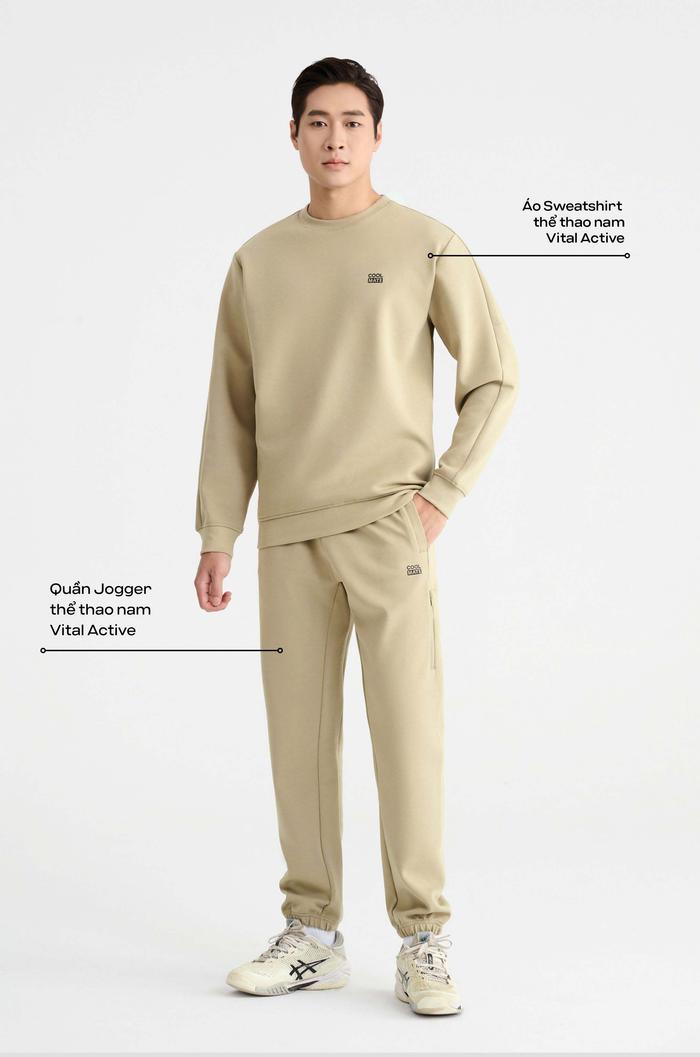 Set nỉ nam Vital Active Sweatshirt - undefined