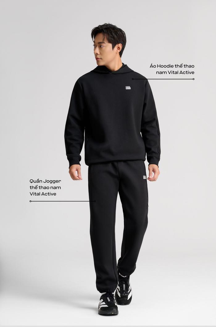 Set nỉ nam Vital Active Hoodie - undefined