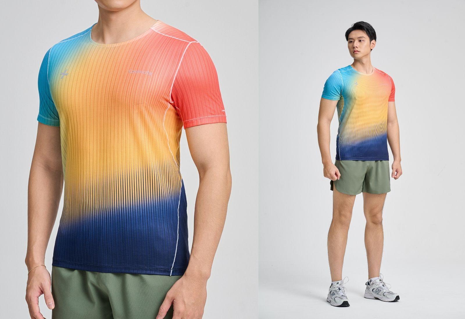 Áo thun chạy bộ nam AirMesh Gradient