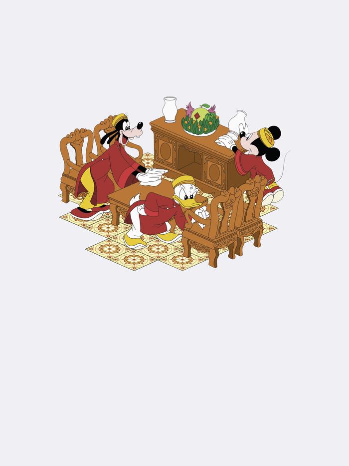 Áo Thun Mickey Dọn nhà đón Tết - undefined