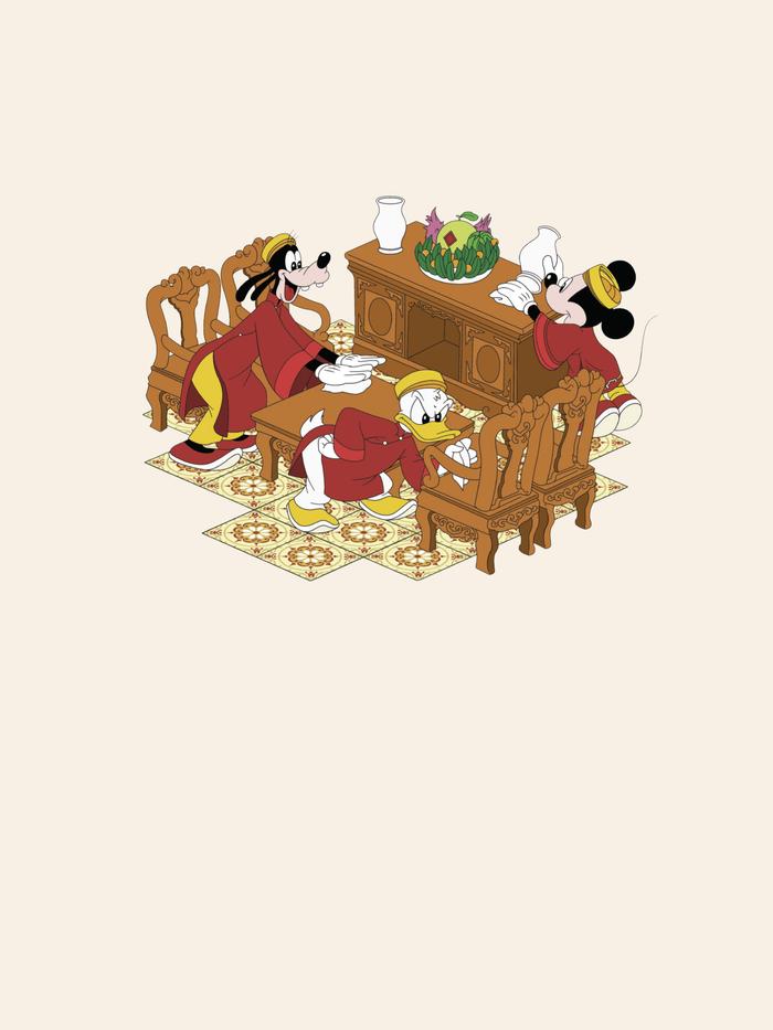 Áo Thun Mickey Dọn nhà đón Tết - undefined