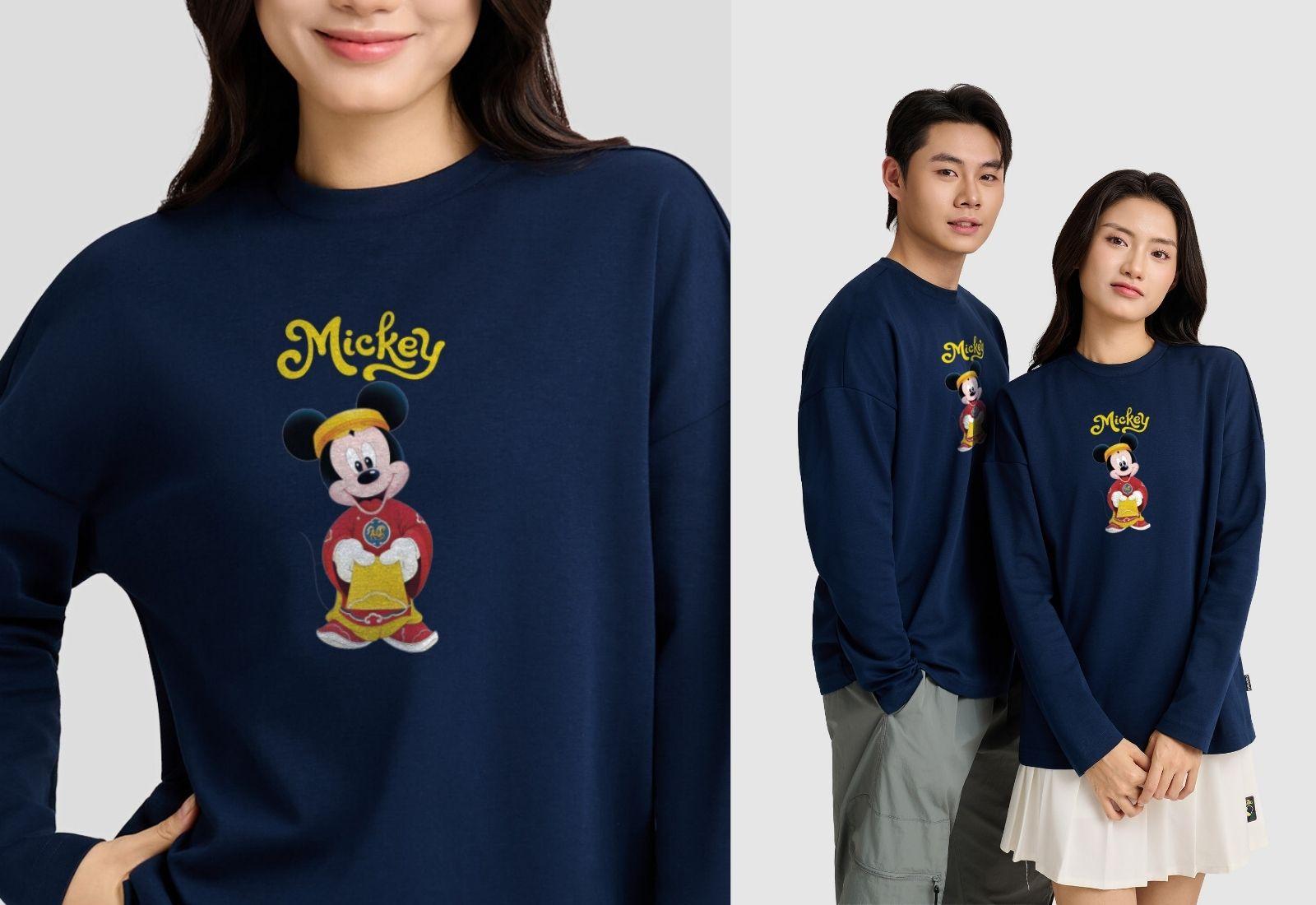 Áo dài tay Relax Mickey Lì xì