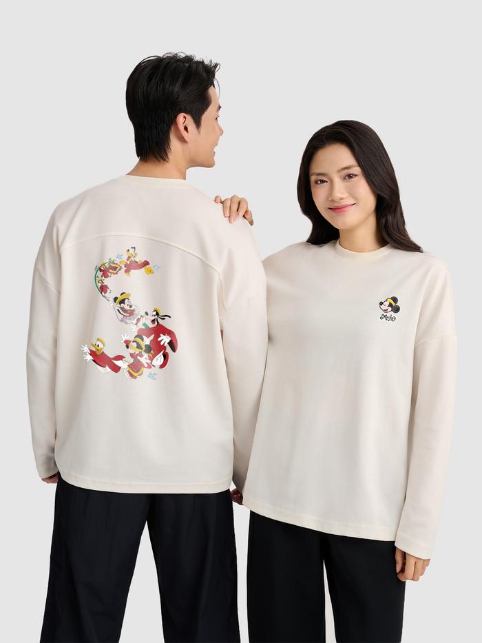 Áo dài tay Relax Mickey Vui đùa ngày Tết - undefined