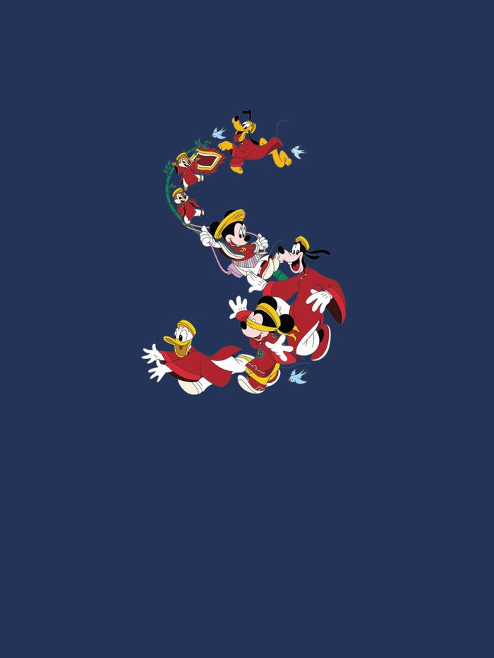 Áo dài tay Relax Mickey Vui đùa ngày Tết - undefined