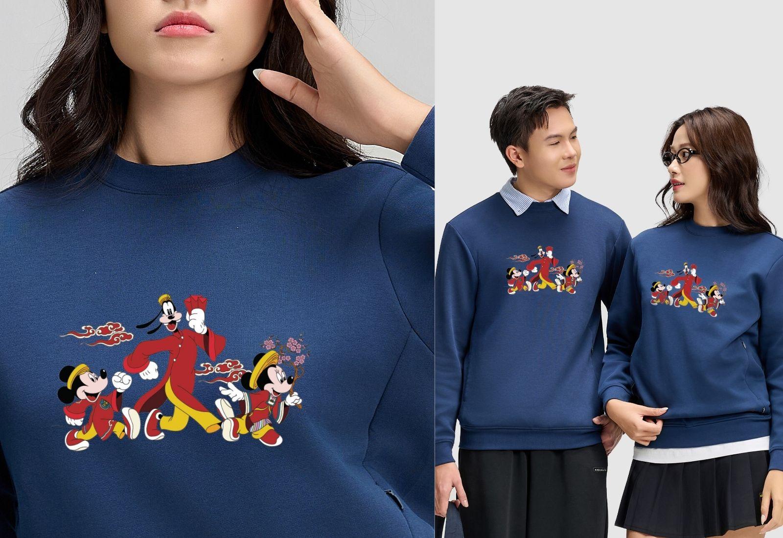 Áo nỉ Sweatshirt Mickey Du Xuân