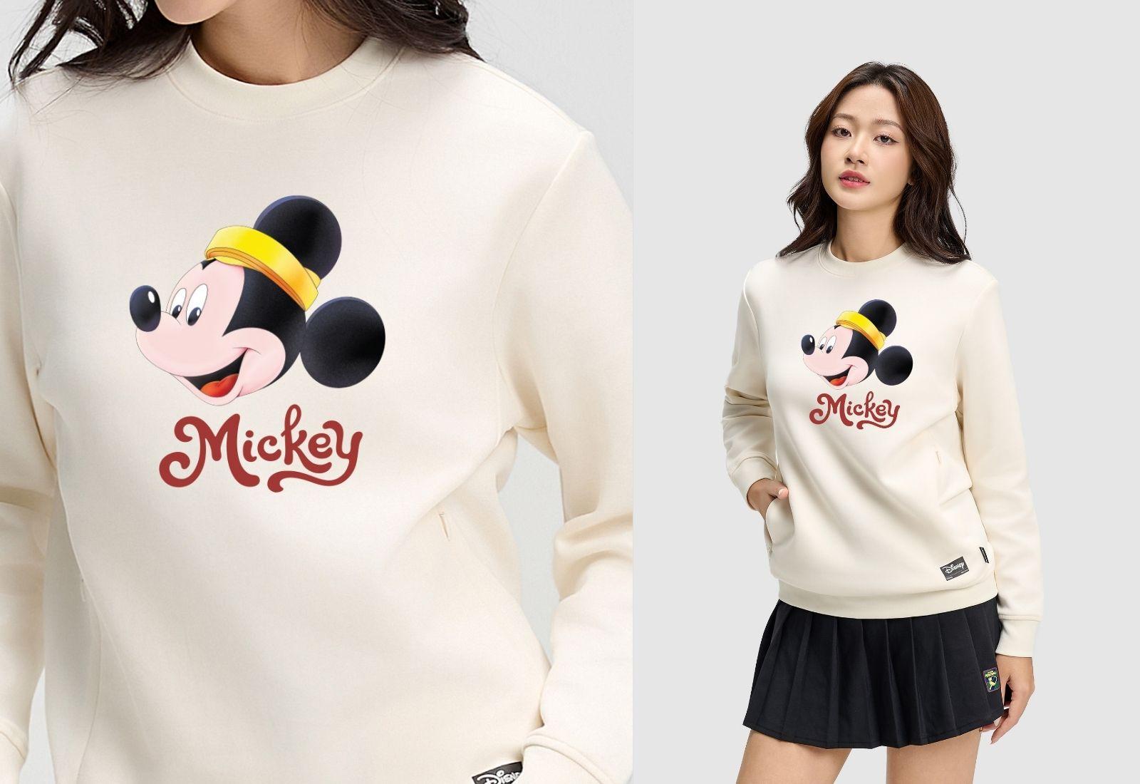 Áo nỉ Sweatshirt Mickey Tết