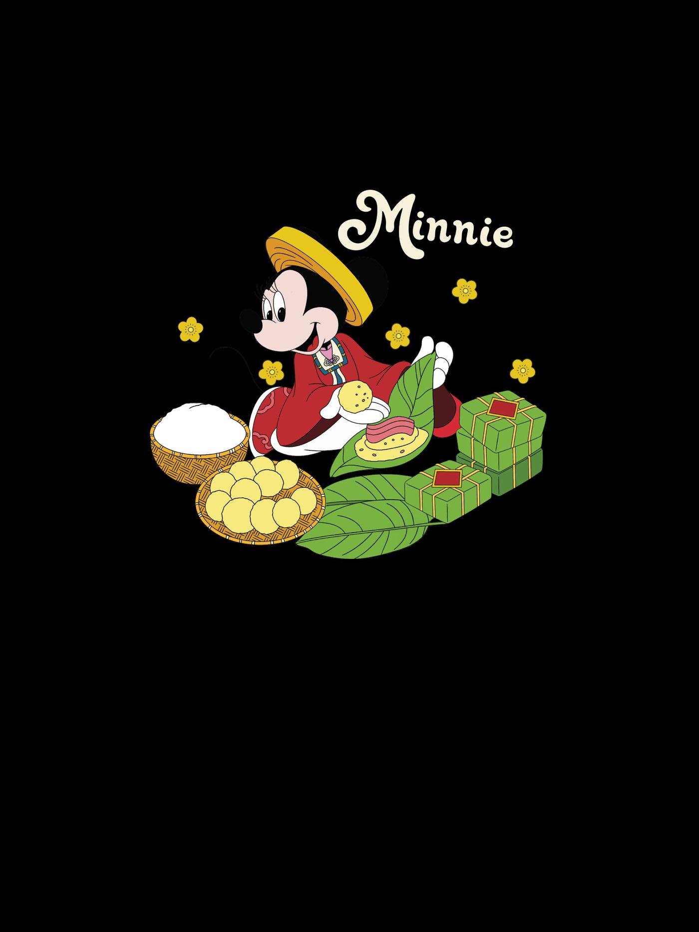 Áo nỉ Sweatshirt Minnie nấu Bánh Chưng - undefined