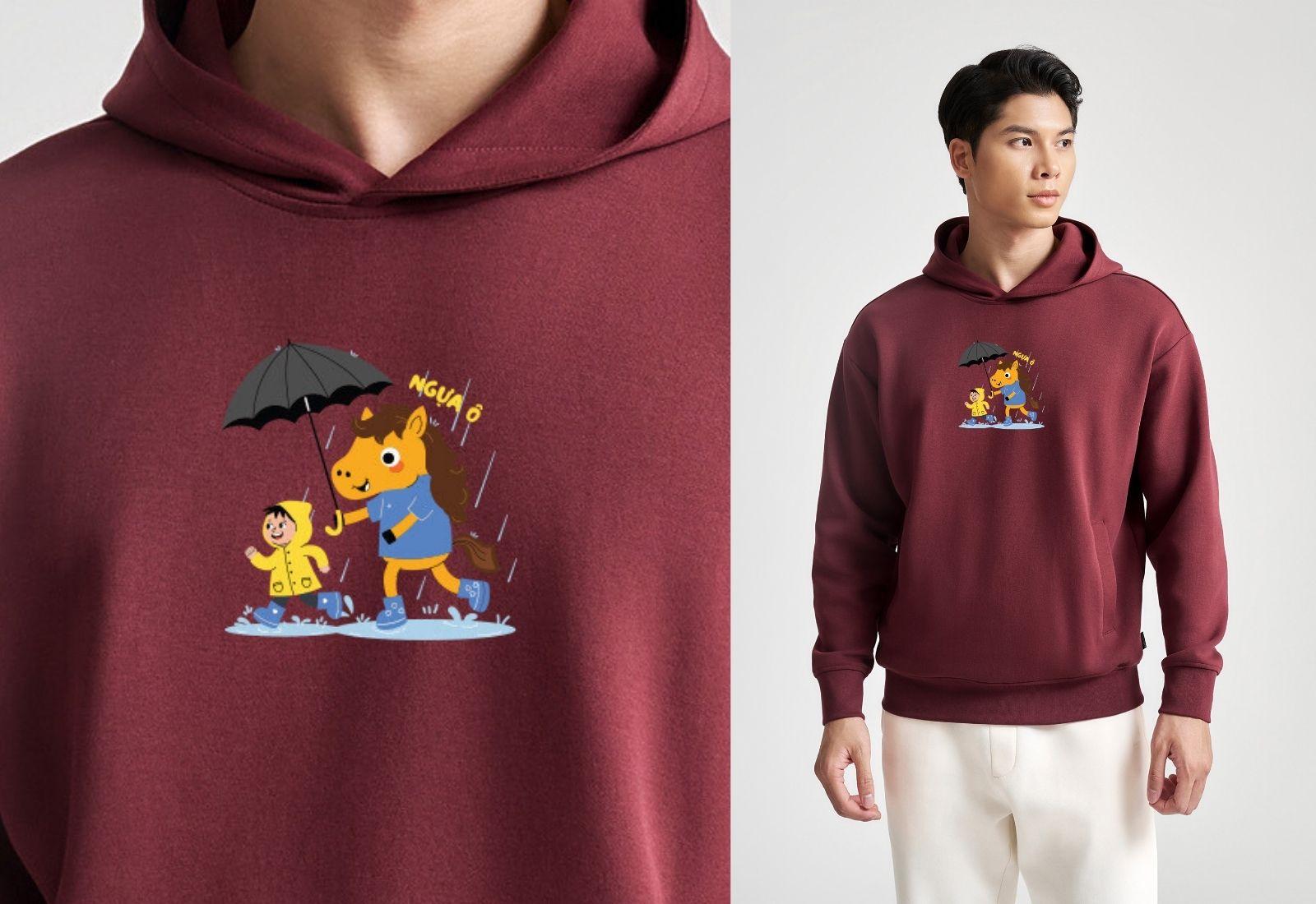 Áo Hoodie Care & Share - Áo mới mùa đông - Ngựa Ô