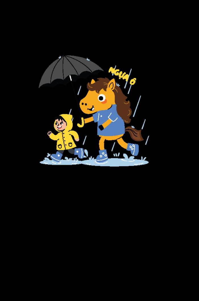 Áo thun ngắn tay Care & Share - Áo mới mùa đông - Ngựa Ô - undefined