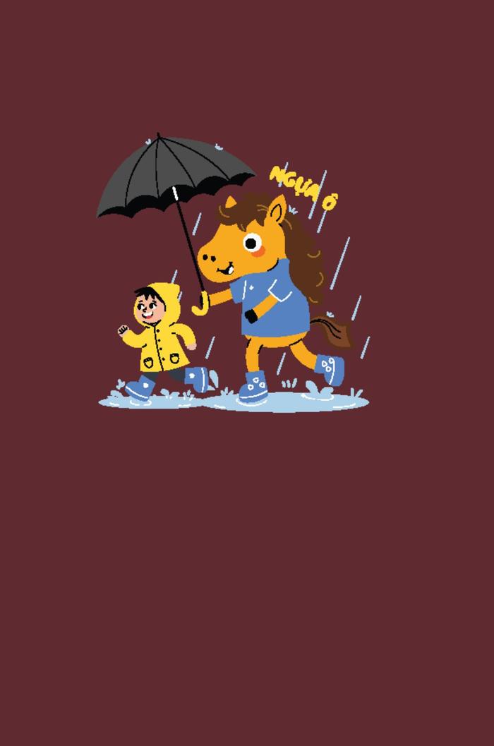 Áo thun ngắn tay Care & Share - Áo mới mùa đông - Ngựa Ô - undefined