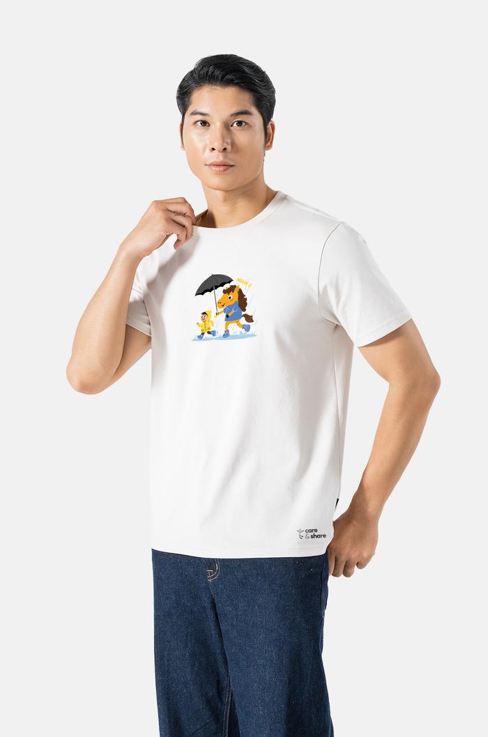 Áo thun ngắn tay Care & Share - Áo mới mùa đông - Ngựa Ô - undefined