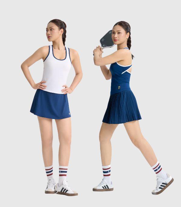 Tập luyện pickleball, tennis và mặc thường ngày